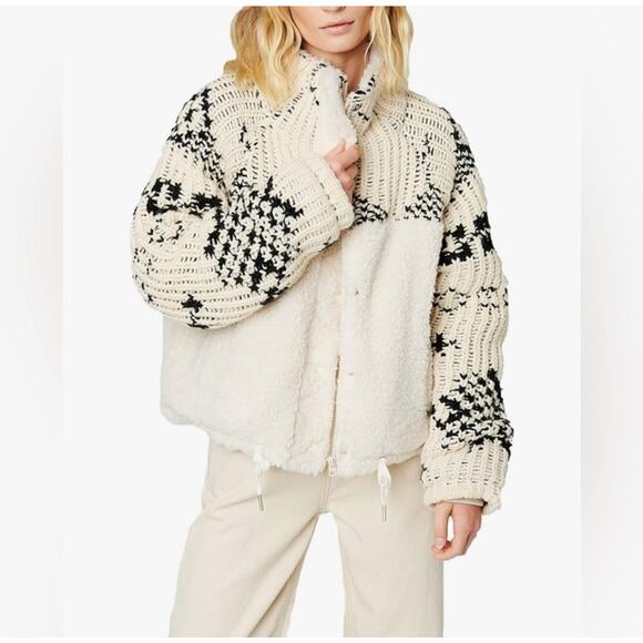 Blank NYC Jackets & Blazers - Blank NYC Feeling Cozy Sweater Sherpa Jacket, Size Medium